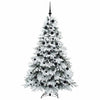 Tekojoulukuusi 300 LED-valoilla Valkoinen 180 cm PE ja PVC