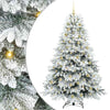 Tekojoulukuusi 300 LED-valoilla Valkoinen 180 cm PE ja PVC