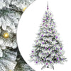 Tekojoulukuusi 300 LED-valoilla Valkoinen 180 cm PE ja PVC