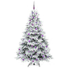 Tekojoulukuusi 300 LED-valoilla Valkoinen 180 cm PE ja PVC