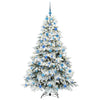 Tekojoulukuusi 300 LED-valoilla Valkoinen 180 cm PE ja PVC