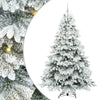 Tekojoulukuusi 300 LED-valoilla Valkoinen 210 cm PE ja PVC