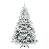 Tekojoulukuusi 300 LED-valoilla Valkoinen 210 cm PE ja PVC