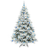 Tekojoulukuusi 300 LED-valoilla Valkoinen 210 cm PE ja PVC