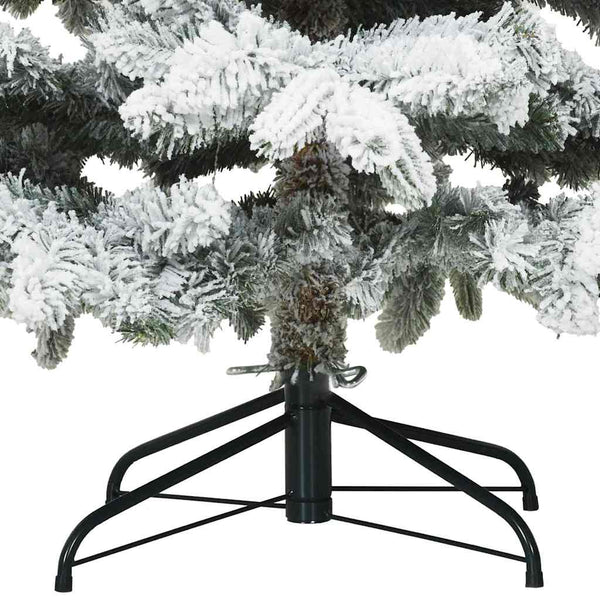 Tekojoulukuusi 300 LED-valoilla Valkoinen 240 cm PE ja PVC
