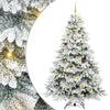 Tekojoulukuusi 300 LED-valoilla Valkoinen 240 cm PE ja PVC
