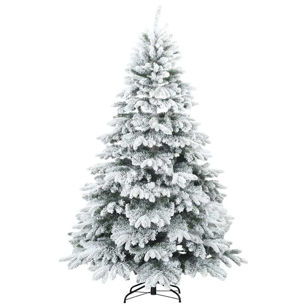Tekojoulukuusi 300 LED-valoilla Valkoinen 240 cm PE ja PVC