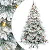 Tekojoulukuusi 300 LED-valoilla Valkoinen 240 cm PE ja PVC