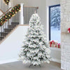 Tekojoulukuusi 300 LED-valoilla Valkoinen 240 cm PE ja PVC