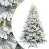 Tekojoulukuusi 300 LED-valoilla Valkoinen 240 cm PE ja PVC