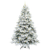 Tekojoulukuusi 300 LED-valoilla Valkoinen 240 cm PE ja PVC