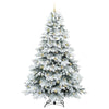 Tekojoulukuusi 300 LED-valoilla Valkoinen 240 cm PE ja PVC