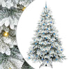 Tekojoulukuusi 300 LED-valoilla Valkoinen 240 cm PE ja PVC