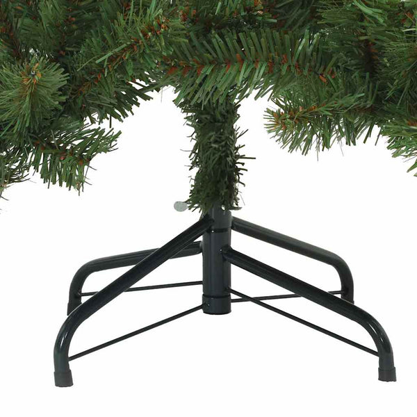 Salkomallinen tekoinen joulukuusi Vihreä 150 cm PVC ja teräs