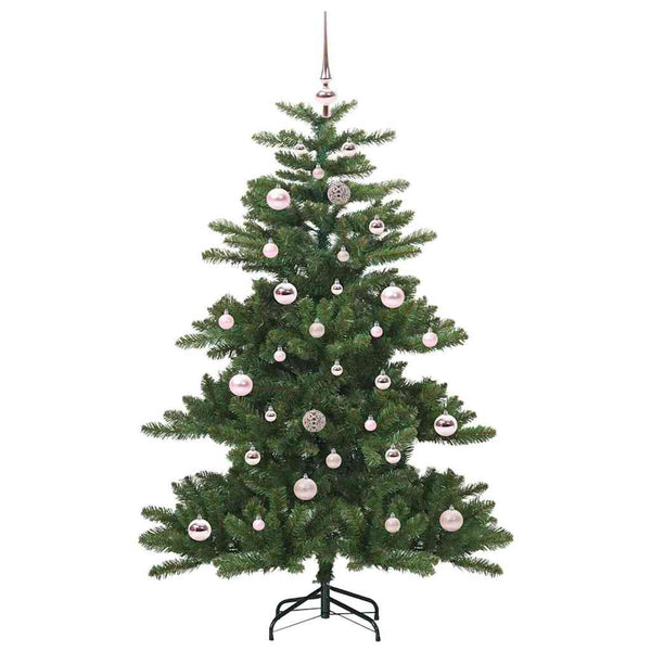 Salkomallinen tekoinen joulukuusi Vihreä 150 cm PVC ja teräs