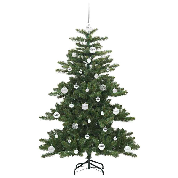 Salkomallinen tekoinen joulukuusi Vihreä 150 cm PVC ja teräs