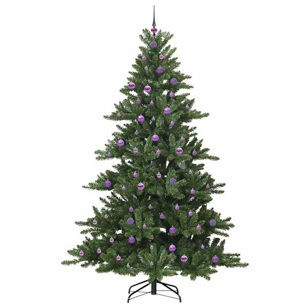 Salkomallinen tekoinen joulukuusi Vihreä 240 cm PVC ja teräs