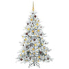 Salkomallinen tekoinen joulukuusi Valkoinen 180 cm PVC ja teräs