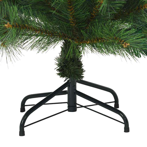 Tekojoulukuusi 150 LED-valoilla Vihreä 120 cm PE ja PVC