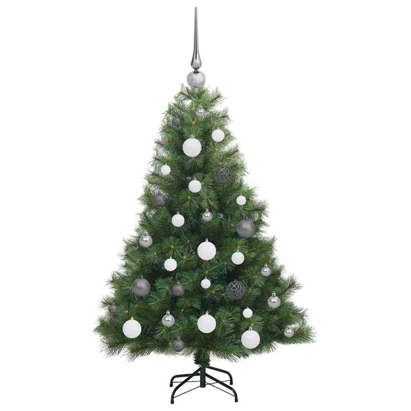 Tekojoulukuusi 150 LED-valoilla Vihreä 120 cm PE ja PVC
