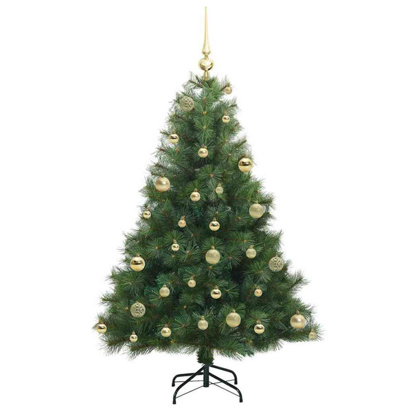 Tekojoulukuusi 150 LED-valoilla Vihreä 120 cm PE ja PVC