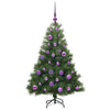 Tekojoulukuusi 150 LED-valoilla Vihreä 120 cm PE ja PVC