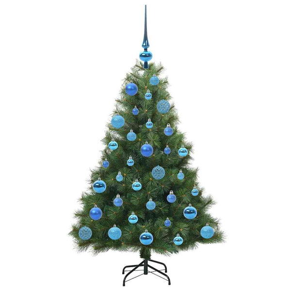 Tekojoulukuusi 150 LED-valoilla Vihreä 120 cm PE ja PVC