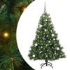 Tekojoulukuusi 150 LED-valoilla Vihreä 150 cm PE ja PVC