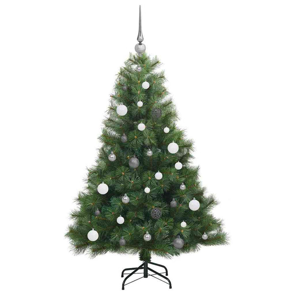 Tekojoulukuusi 150 LED-valoilla Vihreä 150 cm PE ja PVC