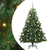 Tekojoulukuusi 150 LED-valoilla Vihreä 150 cm PE ja PVC