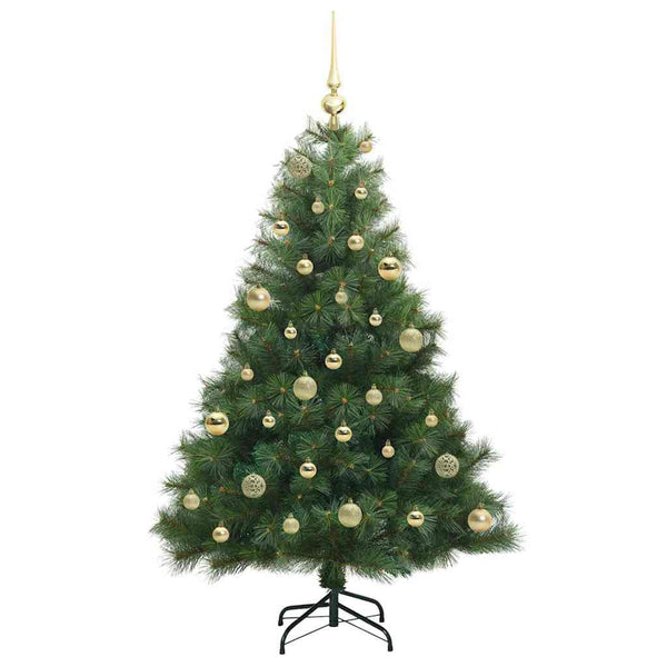Tekojoulukuusi 150 LED-valoilla Vihreä 150 cm PE ja PVC