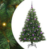 Tekojoulukuusi 150 LED-valoilla Vihreä 150 cm PE ja PVC