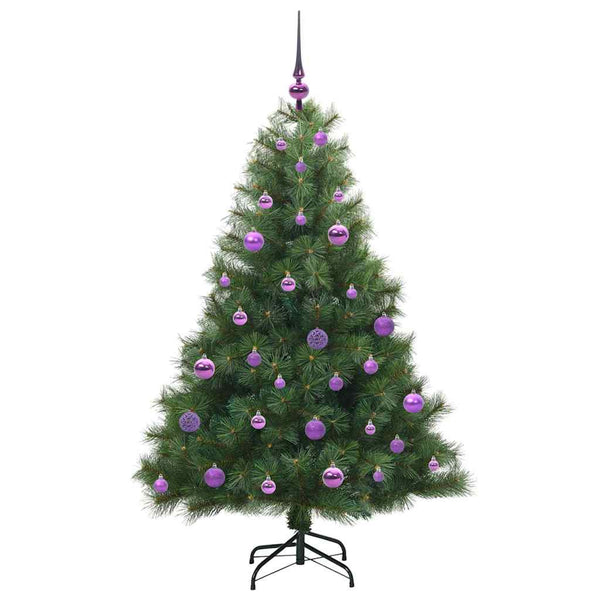 Tekojoulukuusi 150 LED-valoilla Vihreä 150 cm PE ja PVC