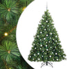 Tekojoulukuusi 300 LED-valoilla Vihreä 180 cm PE ja PVC