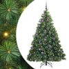Tekojoulukuusi 300 LED-valoilla Vihreä 180 cm PE ja PVC