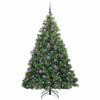 Tekojoulukuusi 300 LED-valoilla Vihreä 180 cm PE ja PVC