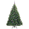 Tekojoulukuusi 300 LED-valoilla Vihreä 180 cm PE ja PVC