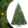 Tekojoulukuusi 300 LED-valoilla Vihreä 210 cm PE ja PVC