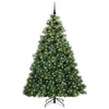 Tekojoulukuusi 300 LED-valoilla Vihreä 210 cm PE ja PVC