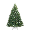 Tekojoulukuusi 300 LED-valoilla Vihreä 210 cm PE ja PVC
