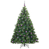 Tekojoulukuusi 300 LED-valoilla Vihreä 210 cm PE ja PVC