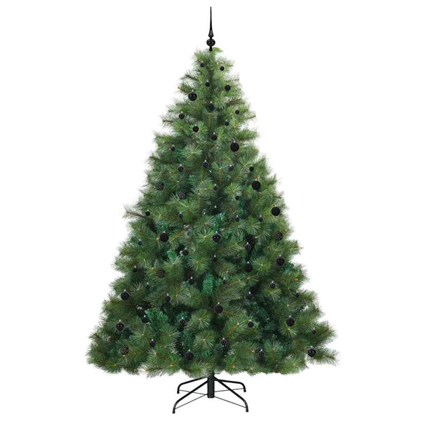 Tekojoulukuusi 300 LED-valoilla Vihreä 240 cm PE ja PVC