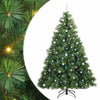 Tekojoulukuusi 300 LED-valoilla Vihreä 240 cm PE ja PVC