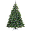 Tekojoulukuusi 300 LED-valoilla Vihreä 240 cm PE ja PVC