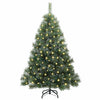 Tekojoulukuusi 150 LED-valoilla Vihreä 120 cm PE ja PVC