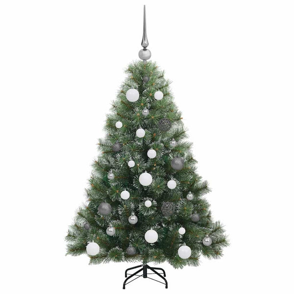 Tekojoulukuusi 150 LED-valoilla Vihreä 120 cm PE ja PVC