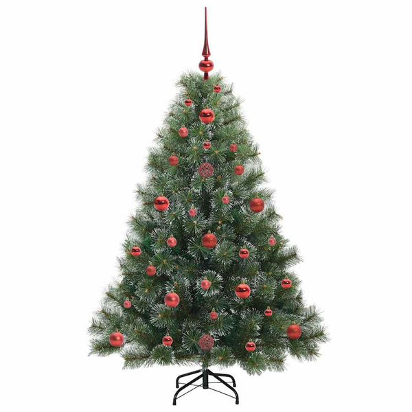 Tekojoulukuusi 150 LED-valoilla Vihreä 120 cm PE ja PVC