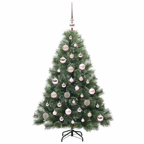 Tekojoulukuusi 150 LED-valoilla Vihreä 120 cm PE ja PVC