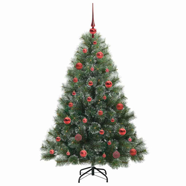 Tekojoulukuusi 150 LED-valoilla Vihreä 150 cm PE ja PVC