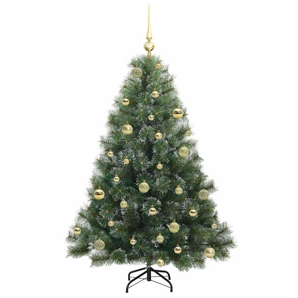 Tekojoulukuusi 150 LED-valoilla Vihreä 150 cm PE ja PVC